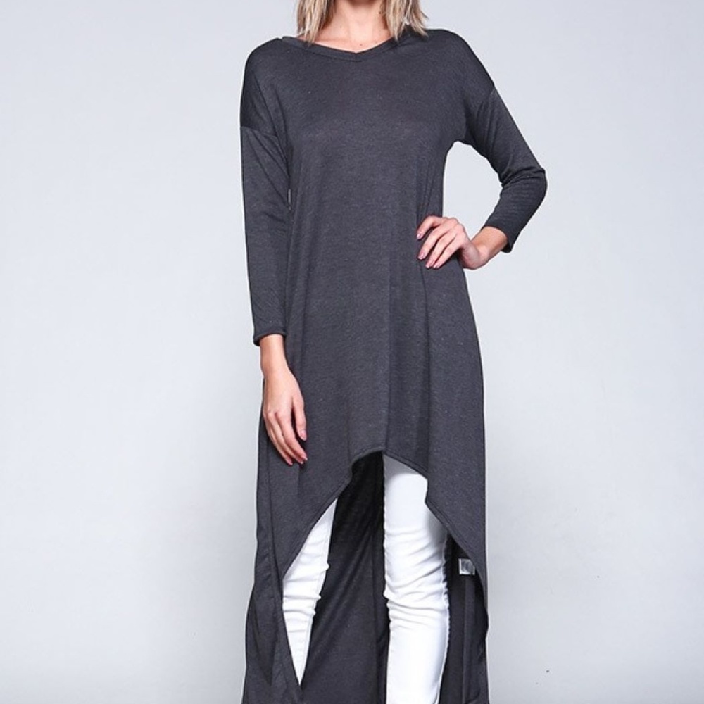 V NECK TUNIC